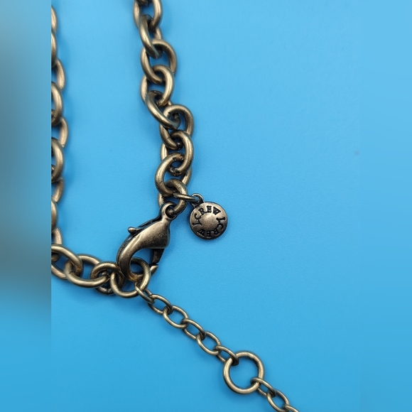 J. Crew Tortoise Shell & Crystal Teardrop Necklace - Picture 4 of 9